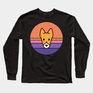 Sunset Walk with my Basenji Long Sleeve T-Shirt